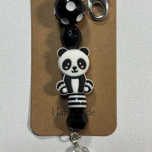 Panda Beaded Keychain